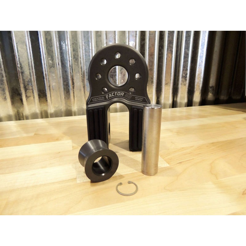 FLATLINK XXL WINCH SHACKLE MOUNT - GRAY