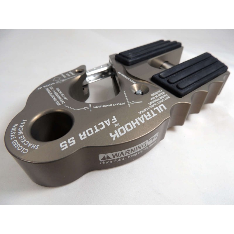 ULTRAHOOK WINCH HOOK WITH SHACKLE MOUNT - RED