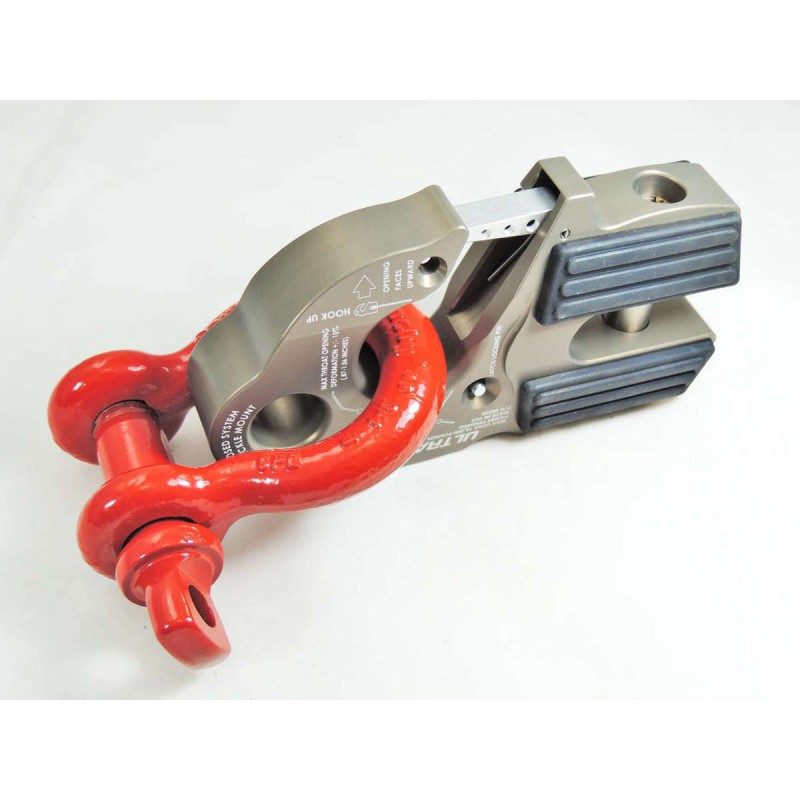 ULTRAHOOK WINCH HOOK WITH SHACKLE MOUNT - RED