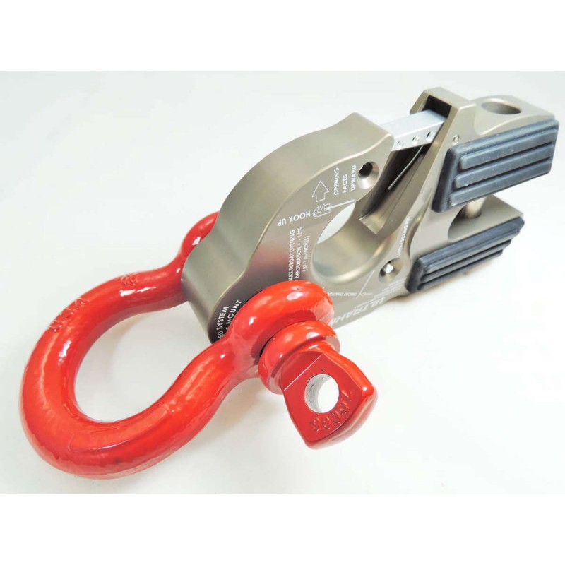 ULTRAHOOK WINCH HOOK WITH SHACKLE MOUNT - RED