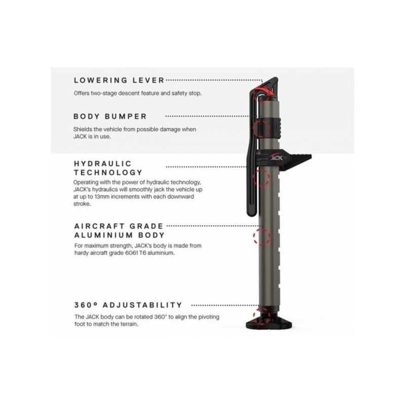 Jack, ARB Hydraulic Jack, 2000kg Maximum Capacity