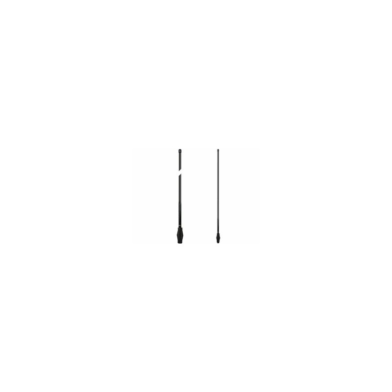 1.04 Metre Colinear Antenna - Medium Barrel Spring - Black (6.6dBi Gain)