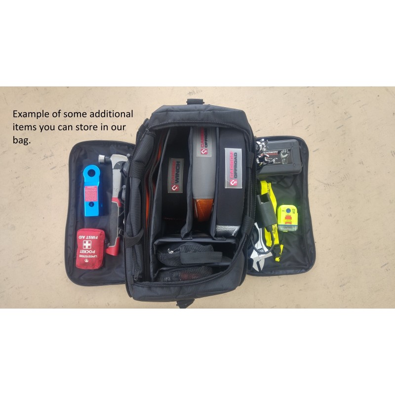 Carbon Offroad Expandable Winch Recovery Kit in Storage bag - CW-WRKIT